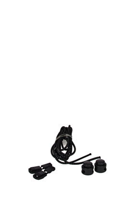 Batų raišteliai (black)  (100 cm) Reflective B1A001